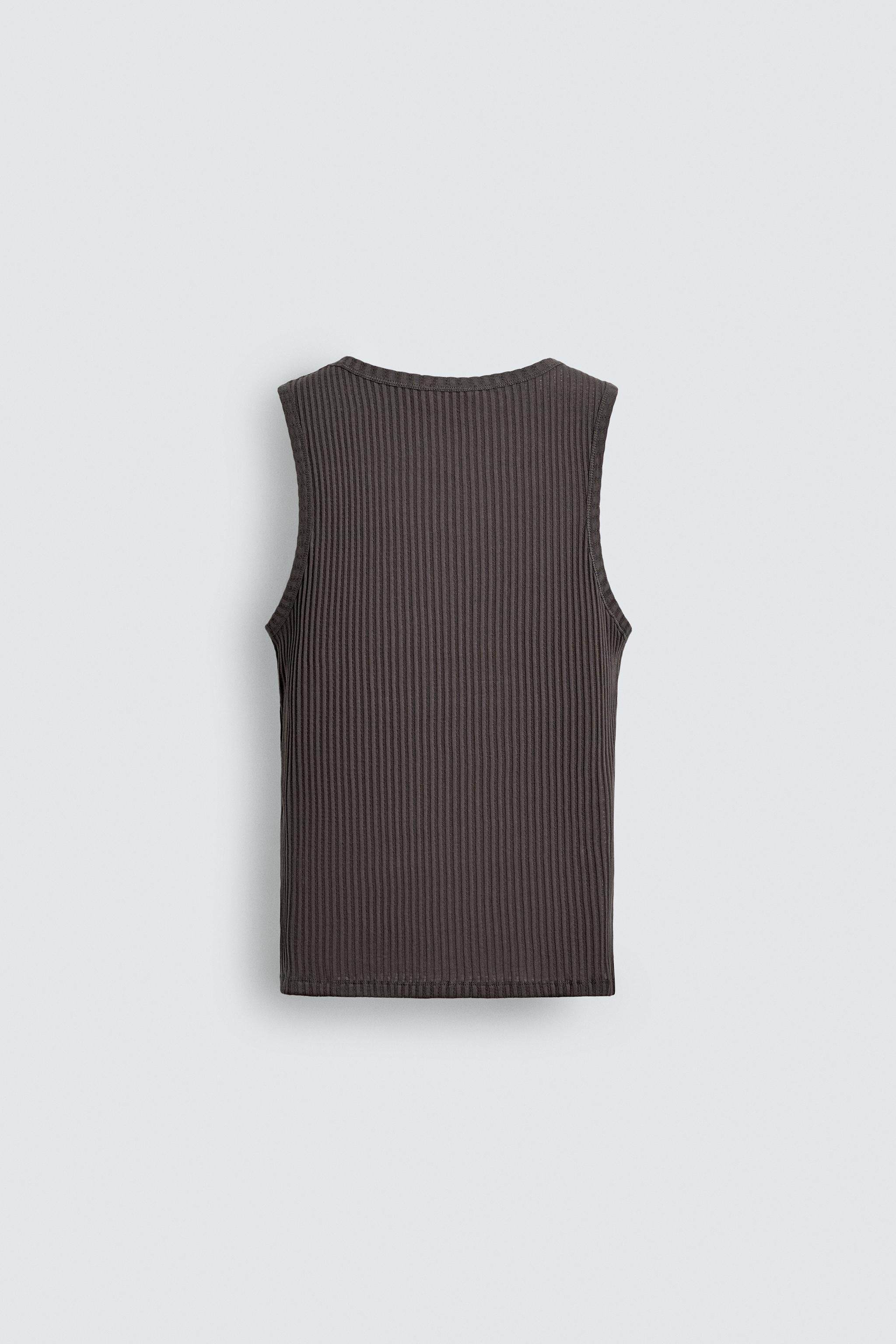 SLIM FIT RIB TANK TOP